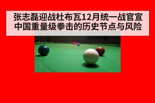 张志磊迎战杜布瓦12月统一战官宣 中国重量级拳击的历史节点与风险